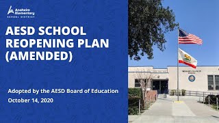 AESD Town Hall 2020 - ENGLISH