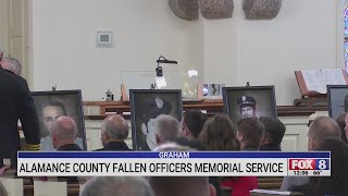 Alamance County holds fallen officer memorial service
