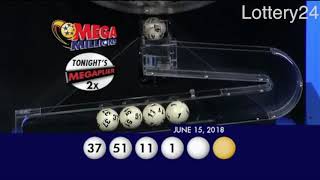 2018 06 15 Mega Millions Numbers and draw results