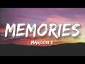 Maroon 5 - Memories [Lyrics Video] || Memories