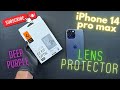 Installing SPIGEN Lens Protector on iPhone 14 Pro Max ( DEEP PURPLE Colour )