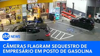Câmeras flagram sequestro de empresário em posto de gasolina no ABC Paulista |#SBTNewsnaTV(12/07/23)