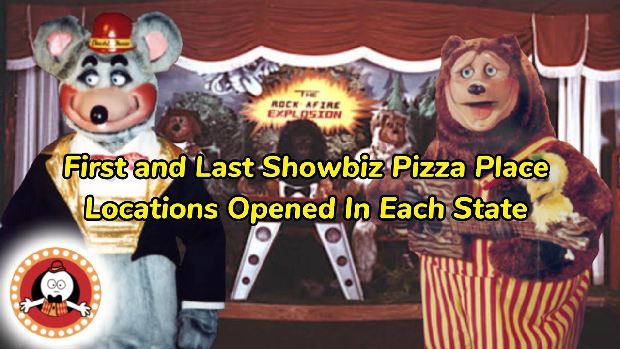 First And Last Showbiz Pizza Place Locations Opened In Each State - YouTube