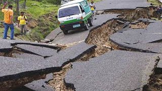 6.1 Magnitude earthquake hits Sichuan, China today. Cars destroyed in landslides.