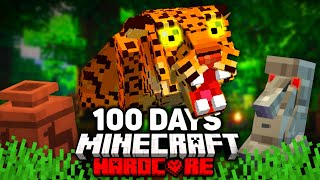 I Survived 100 Days in THE AMAZON in Hardcore Minecraft!