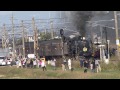 ＳＬ秋田こまち号　後三年駅から力強く発車！