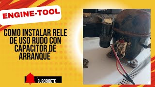 Como conectar un relé de uso pesado con capacitor de arranque? quédate y te digo como