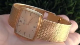 Patek Philippe World Record Sale Solid 18kt Gold Vintage Ladies Watch up for AUCTION on eBay