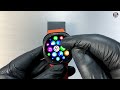 js watch 7 ultra amoled sport smartwatch 2024 black version full unboxing u0026 review asmr