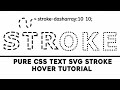 SVG Stroke Hover Effect  | Pure HTML & CSS Tutorial #css #html #coding #programming #animation #like