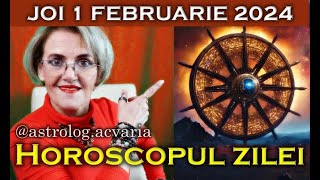 ⭐HOROSCOPUL DE JOI 1 FEBRUARIE 2024 cu astrolog Acvaria