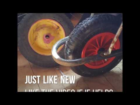 HOW TO REPLACE A ~~@@ WHEEL BARROW WHEEL . HOW TO REPLACE A ~~@@ WHEEL BARROW WHEEL .