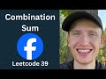 Combination Sum - Leetcode 39 - Recursive Backtracking (Python)