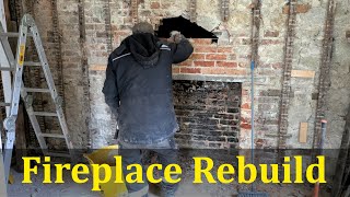 Rebuilding a 200 year old Fireplace at The Rectory