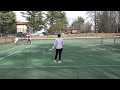 beginner tennis lesson backhands with allie