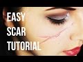 Easy Realistic Scar - SFX Makeup Tutorial