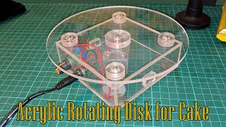 Acrylic Rotating Disk for Cake, DIY 亞加力蛋糕轉盤