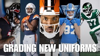 Grading New NFL Uniforms | We Grade New Unis for Jets, Lions, Broncos, Texans, and Browns