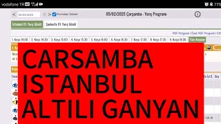 5 Şubat 2025 Çarşamba İstanbul altılı ganyan tahminleri İstanbul At yarışı tahminleri | Oğulcan K.