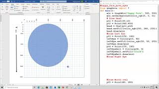 python graphics - HappyFaceEyesMove