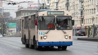 Троллейбус Екатеринбурга ЗиУ-682Г [Г00] борт. №182 маршрут №1 на остановке \