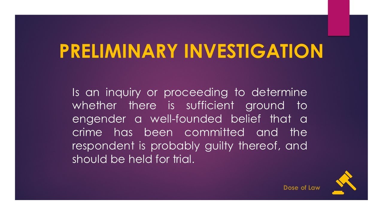 Preliminary Investigation Vs. Inquest Proceedings - YouTube