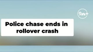 Police chase of robbery suspects ends in crash