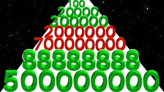Number Stack vs Giant Rush - Level Up Number (ASMR, Max Level) New Update