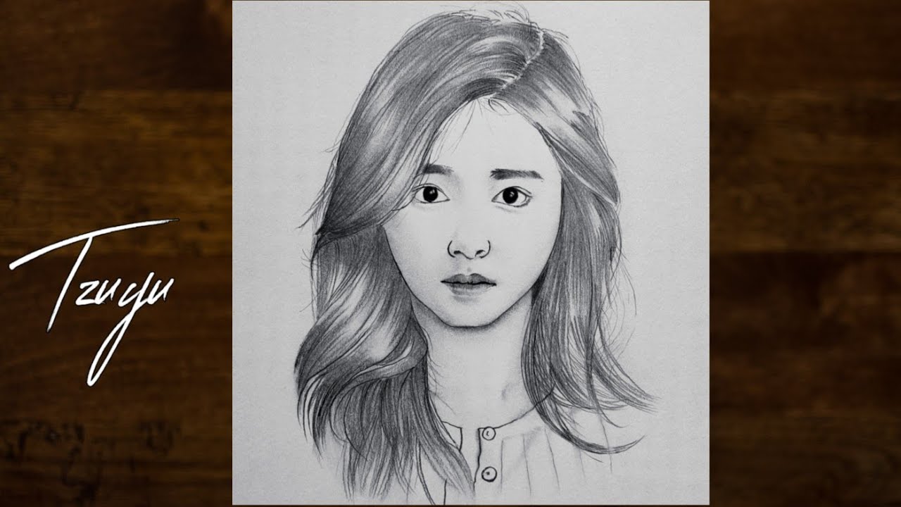 How To Draw Twice Tzuyu | How To Draw TWICE Members Step By Step | Kpop ...