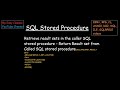Retrieve result sets in the caller SQL stored procedure in IBM i DB2 AS400