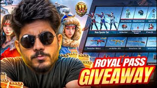 🔥FINALLY 10 ROYAL PASS GIVEAWAY TODAY😍BGMI LIVE W CYANIDE #bgmilive