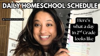 Daily Homeschool Schedule for a 2nd Grader