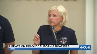 WATCH LIVE: NTSB gives update on deadly California dive boat fire