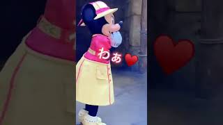 何度見ても笑顔になれる動画【Disney】トレイルミキミニお着替えタイム Mickey Minnie  #disney#short #shorts