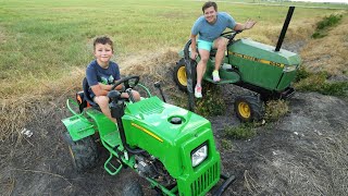 Hudson finds the best kids tractor compilation | Tractors for kids