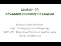 Module 10 advanced boundary resolution