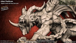 Artisan Guild Patreon - Ashen Manticore - Season 2 Epic Boss 2020