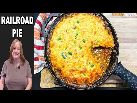 Ground Beef And Cornbread Casserole Railroad Pie Diy Joy