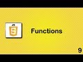 Javascript beginner tutorial 9 - functions