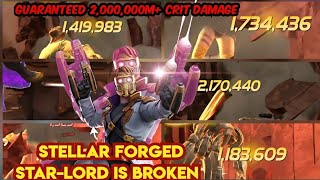 Guaranteed 2,000,000 M+ Damage |Stellar Forged Star-Lord is Broken | Fights over in 8 Secs| K@sc@m🤣