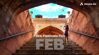 Celebrate February with Akasa Air’s flights to Mumbai, Delhi, Prayagraj, \u0026 Hyderabad