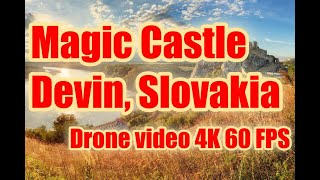 Devin Castle (hrad Devín), Bratislava - drone video 4K 60FPS