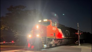 CN 2873 Leads a Very Late M385 South Past Harrison Ave in Trenton, MI on 6/1/23