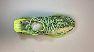 Slickieslaces 3M Reflective Rope Shoe Laces V2 - Glow in the Dark Green Yeezreel