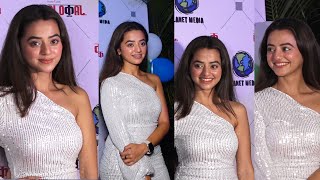 Helly Shah Looks Gorgeous In White Short Dress ATTEND  Celebration Of Planet Media  Successfull 4yr