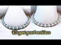 Elegant pearl necklace/Beading Tutorials/How to make pearl necklace