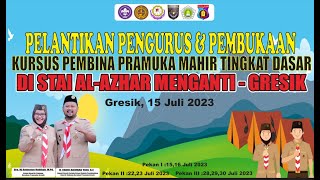 Pelantikan pengurus & Pembukaan Kursus Pembina Pramuka Mahir Tingkat Dasar di STAI AL-AZHAR Menganti