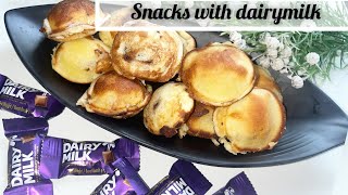 Simple and delicious 5 minutes Evening Snacks for Kids with dairymilk chocolate