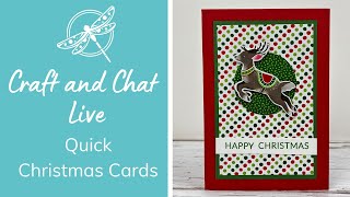 Craft and Chat - Quick Christmas Cards Using your patterned paper