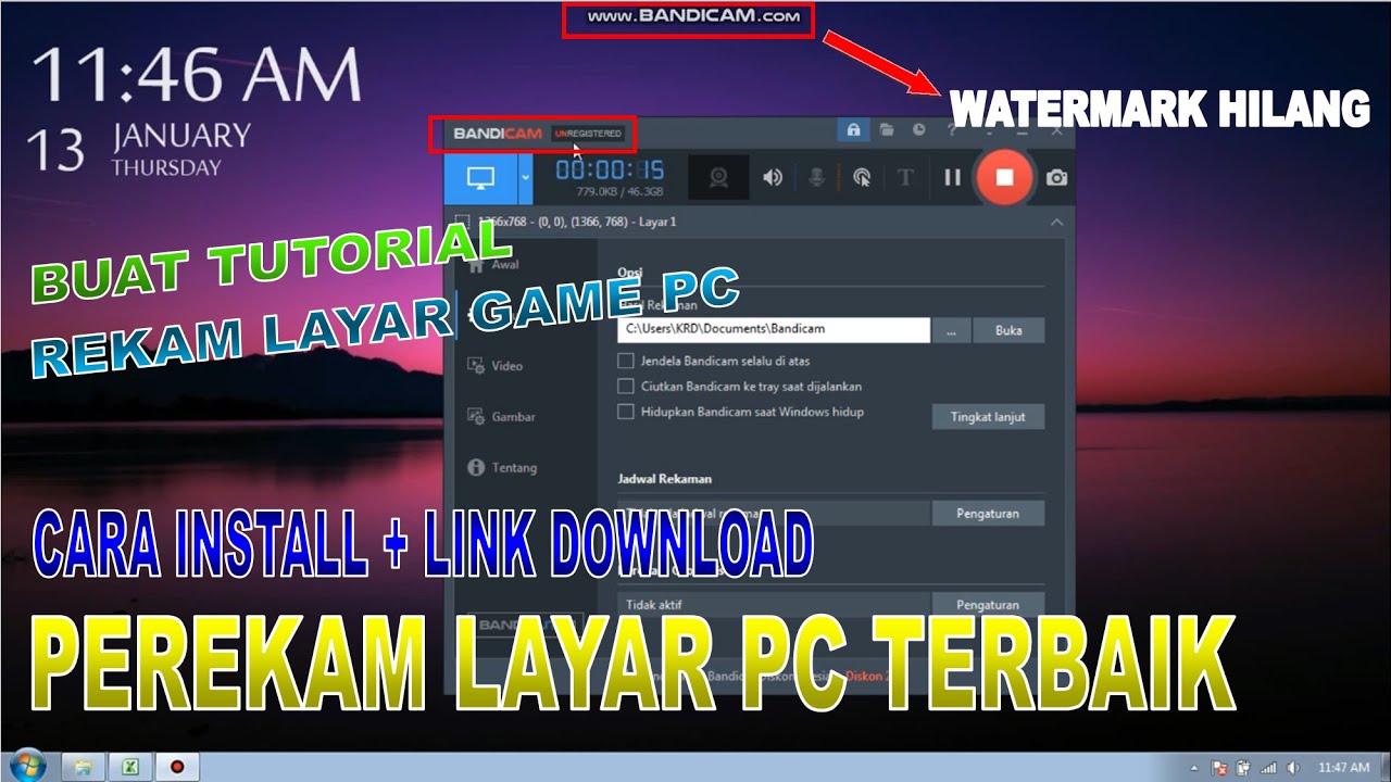 APLIKASI PEREKAM LAYAR UNTUK TUTORIAL YOUTUBE DAN REKAM GAME PC ...